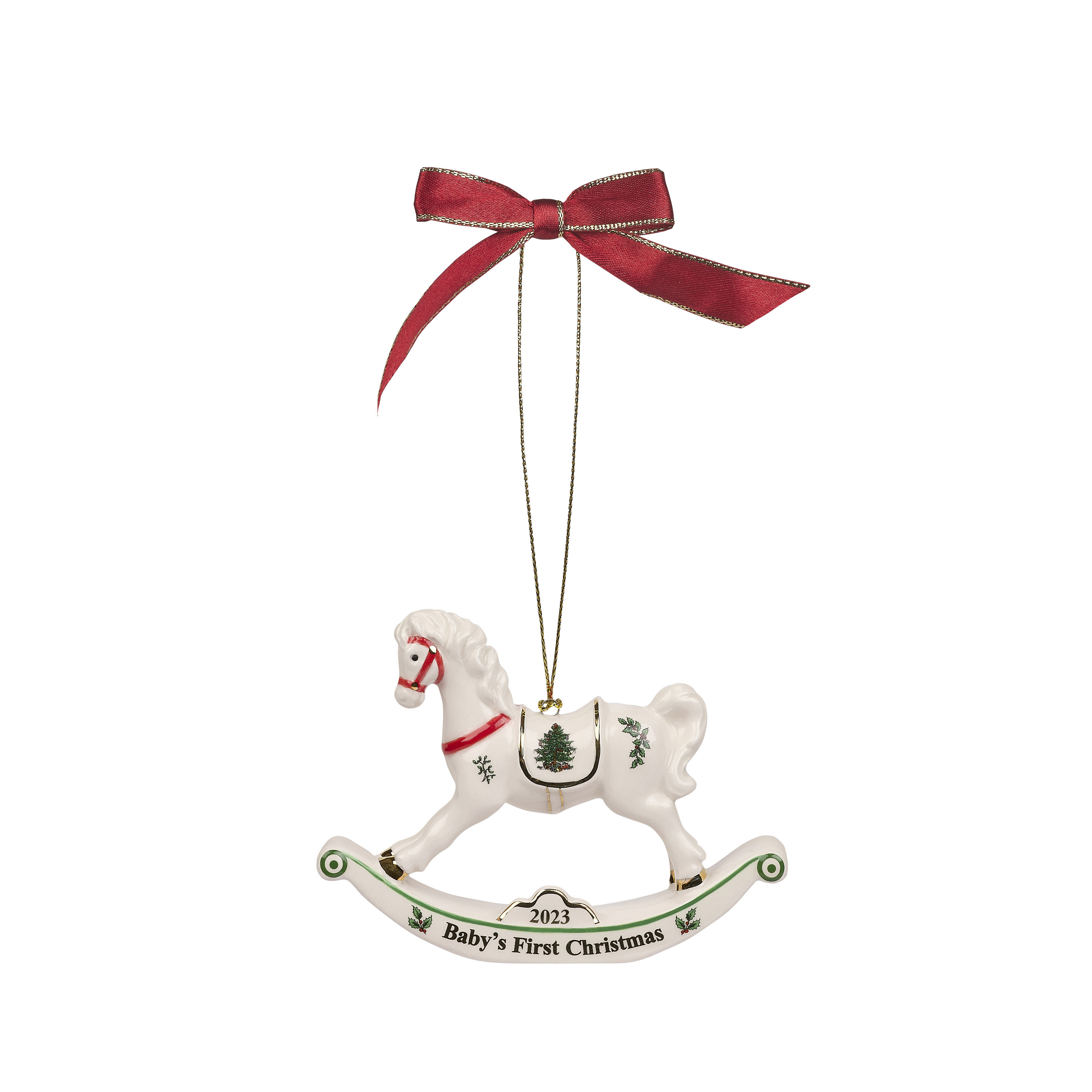 Christmas Tree Baby's 1st Horse Ornament 2023 image number null
